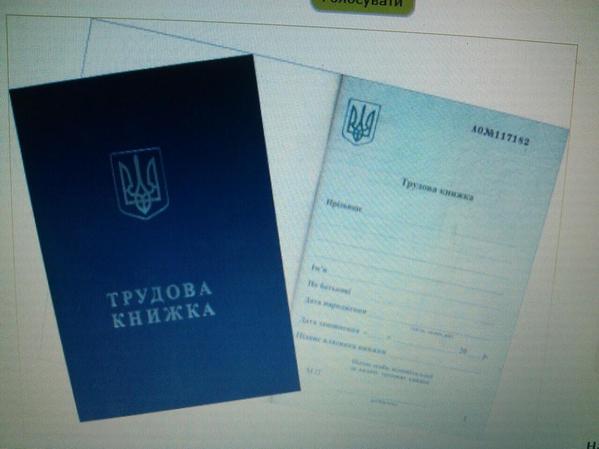 В Украине хотят отменить трудовые книжки