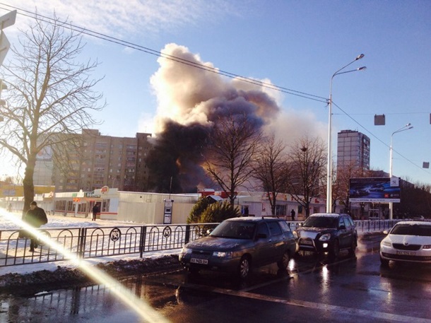 В Харькове горела новогодняя ярмарка