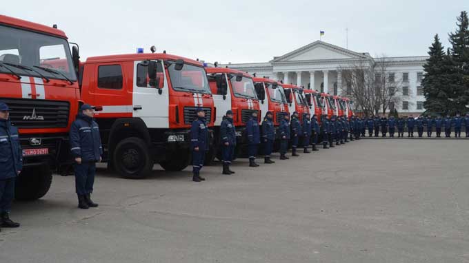 Донецкой области передали пожарно-спасательную технику