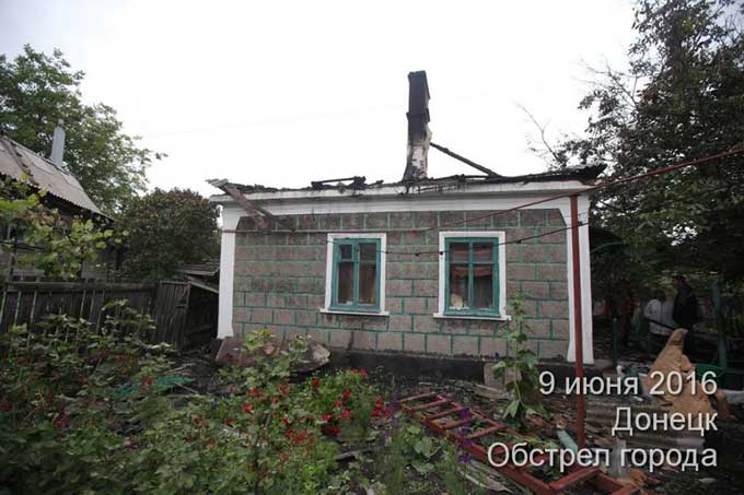 Последствия жуткого обстрела Донецка