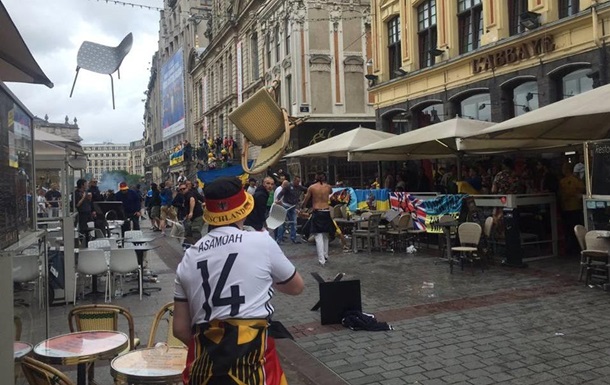 Во Франции подрались украинские и немецкие фанаты