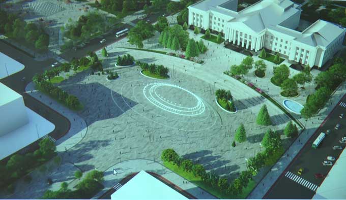 В Краматорске во второй раз презентовали проект реконструкции центральной площади
