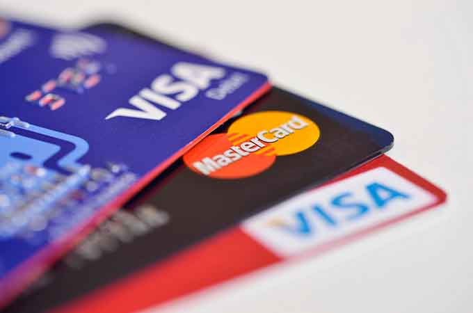  Visa  MasterCard   